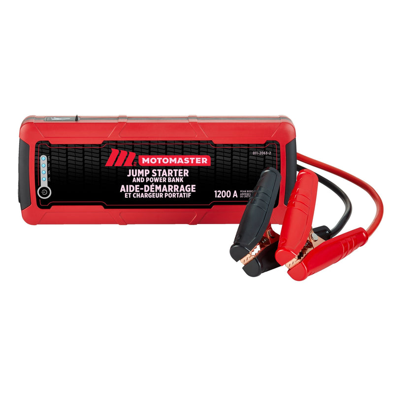 MotoMaster Booster Pack/Jump Starter & USB Power Bank, Lithium-ion, 1200-Amp, 12V L6