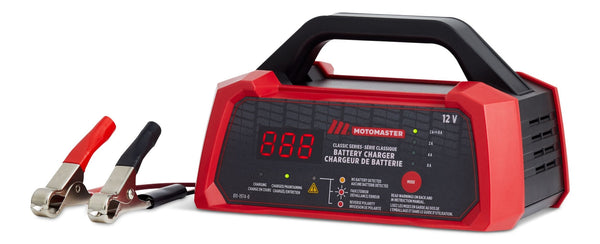 MotoMaster Classic Series Smart Battery Charger/Maintainer, Fully Automatic, 8/4/2-Amp, 12V N8