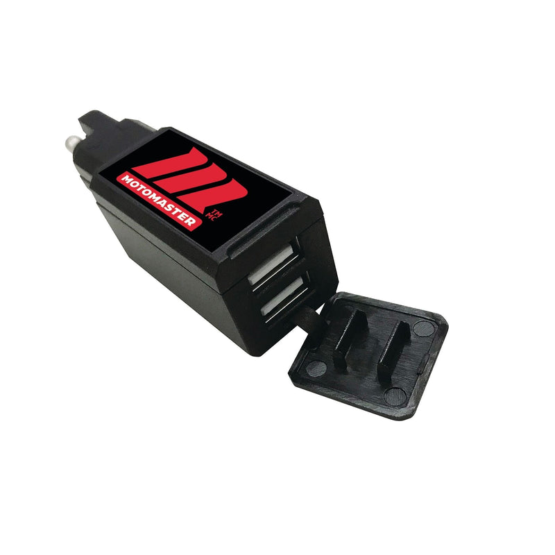 MotoMaster Dual USB Port with SAE Quick-disconnect W8