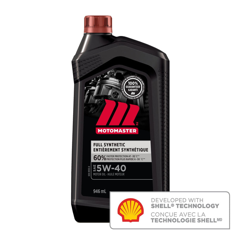 MotoMaster Full Synthetic 5W40 Synthetic Engine/Motor Oil, 946-mL Y5