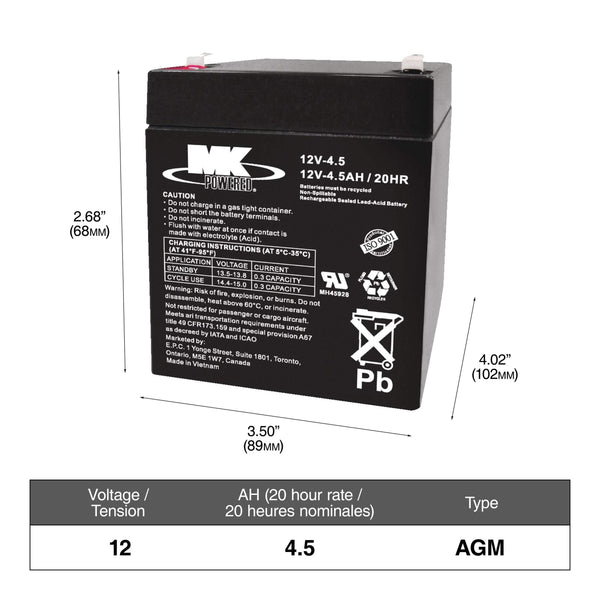 MOTOMASTER Group Size U1R Small Engine Battery, 230 CCA T8