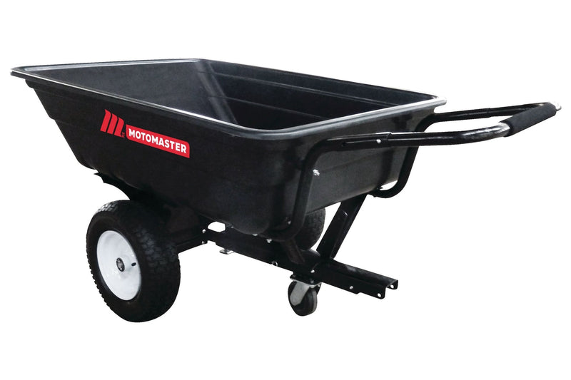 MotoMaster Poly Bed Utility Trailer Cart with Steel Frame, Black, 500-lb Y5