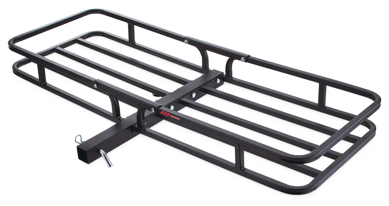 MotoMaster Steel Hitch Basket Cargo Carrier, 500-lb Capacity, Black X6