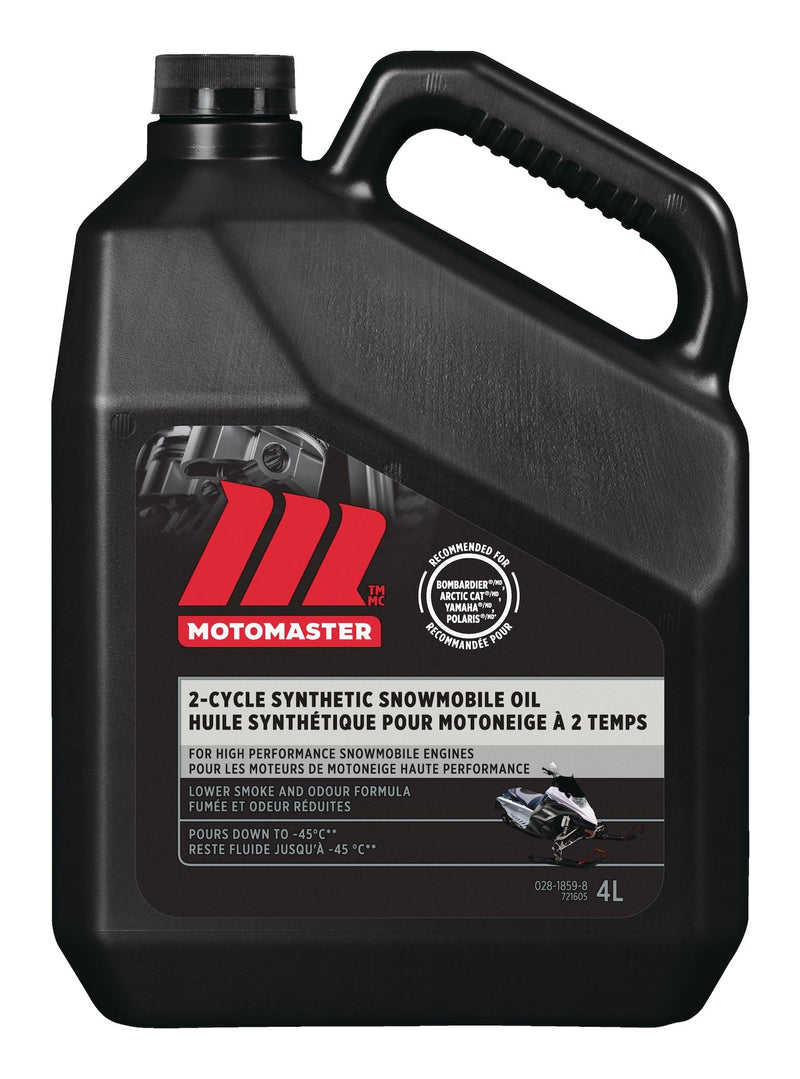 MotoMaster Synthetic 2-Stroke Snowmobile Oil, 4-L J1