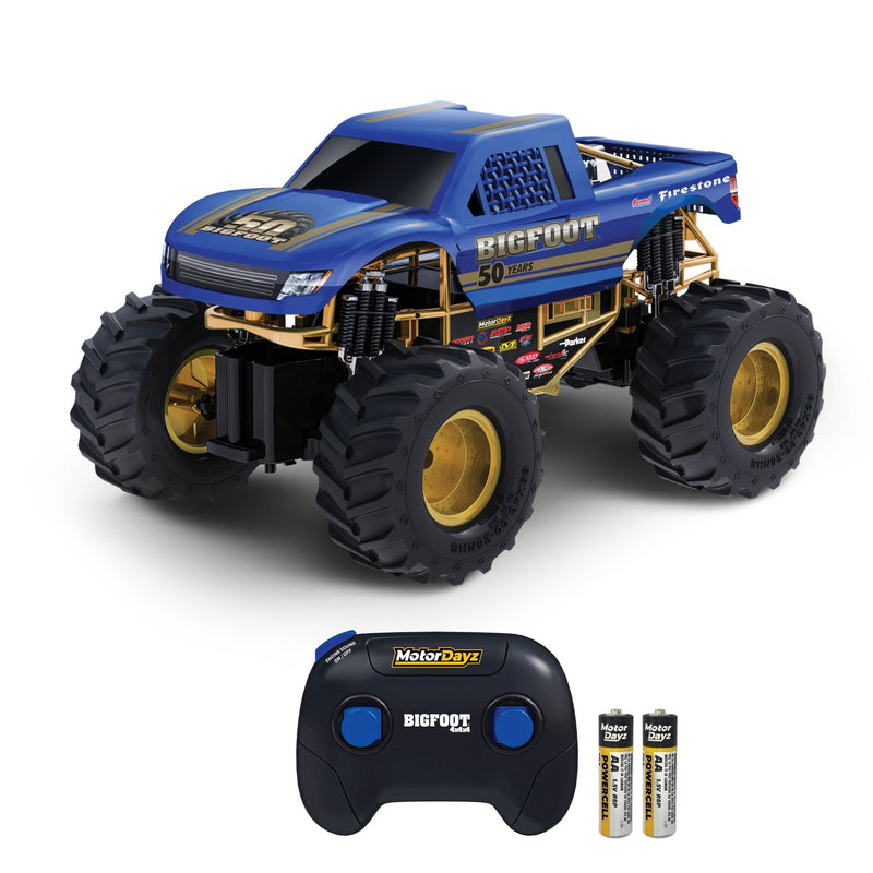 MotorDayz 1:15 R/C USB-Powered Bigfoot 50th Anniversary Monster Truck with Lights and Sounds O1