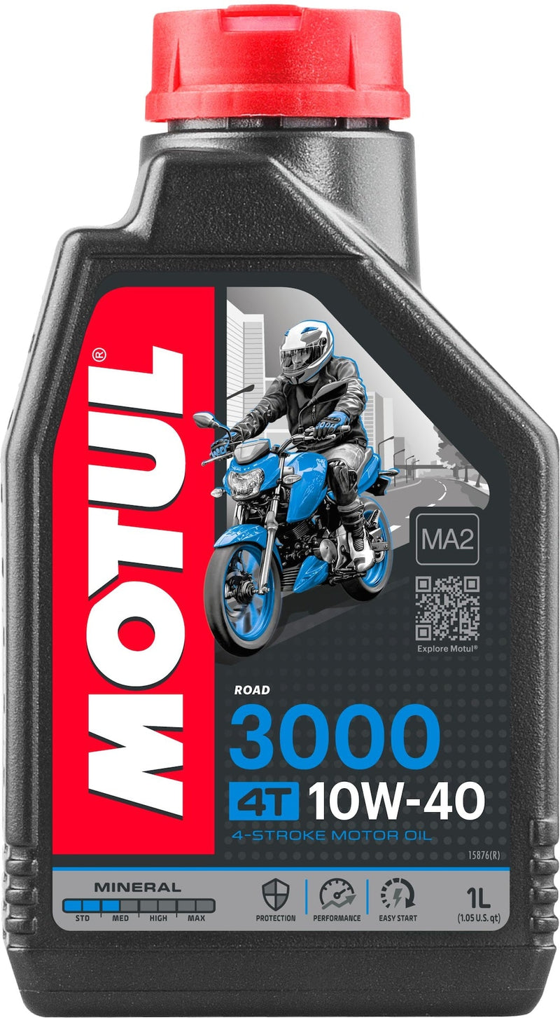 Motul 3000 4-Stroke 10W40 Mineral Motor Oil, 1-L I9
