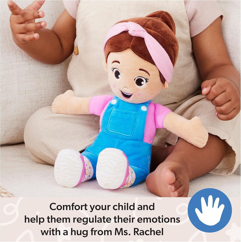 Ms. Rachel Cuddle & Comfort Doll 11-in Premium Plush, Ages 6 Months to 3+ T8