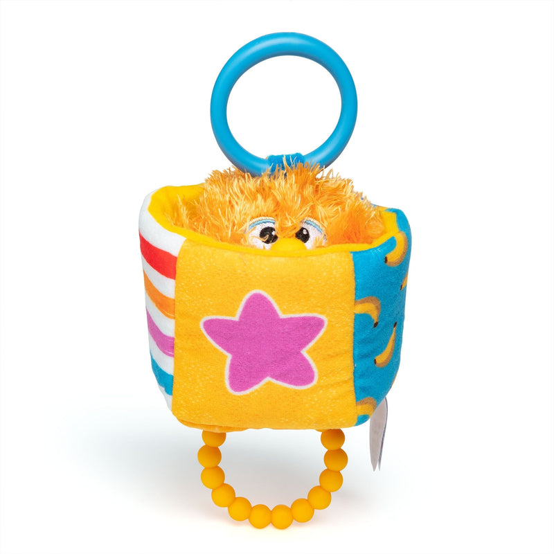 Ms. Rachel Herbie Sensory Take-Along Toy, Baby Swing & Baby Stroller Teething Toys with Rattle & Clip, Toddler Toys Q0