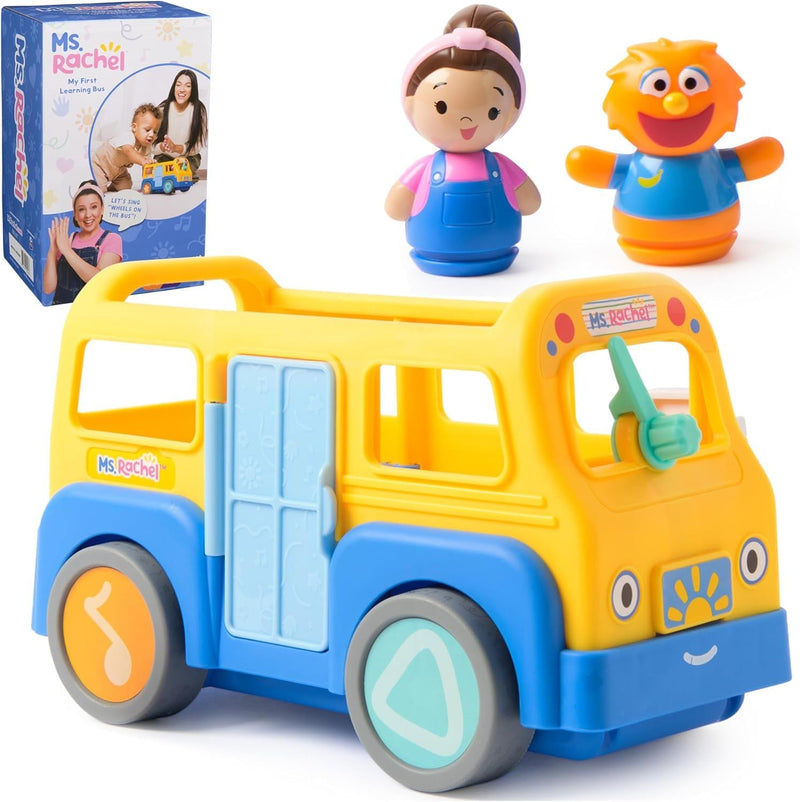 Ms. Rachel My First Learning Electronic School Bus with 2 Figures, Music & Sounds Playset, Ages 1+ B4
