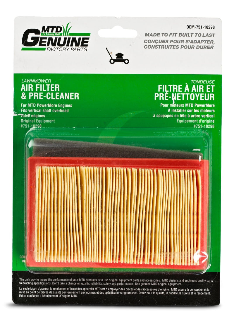 MTD Lawn Mower Replacement Air Filter & Pre-Cleaner C8