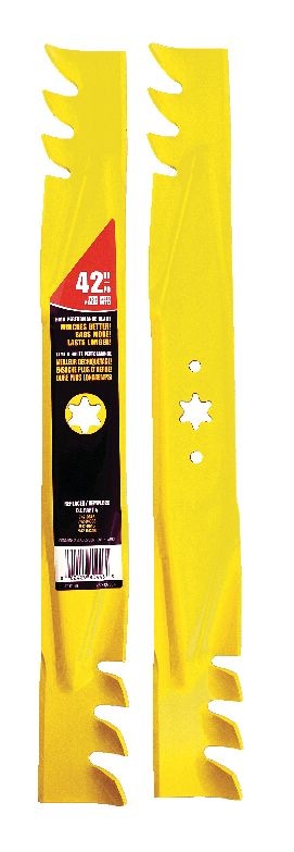 MTD Xtreme 3-in-1, 2-Blade Replacement Set for 42-in Lawn Tractor Cutting Decks, Yellow V0