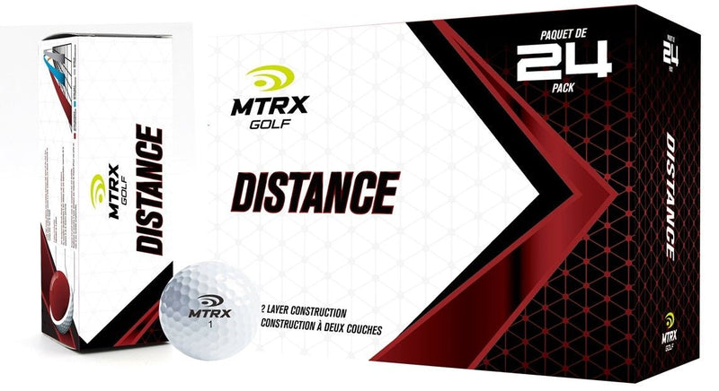 MTRX Distance Golf Balls, White, 24-pk D7
