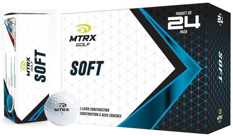 MTRX Soft Golf Balls, White, 24-pk U0