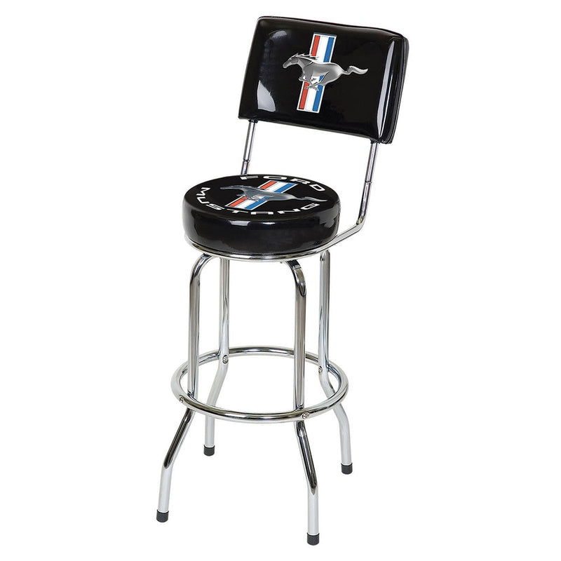 Mustang Swivel Bar Stool with Backrest E1