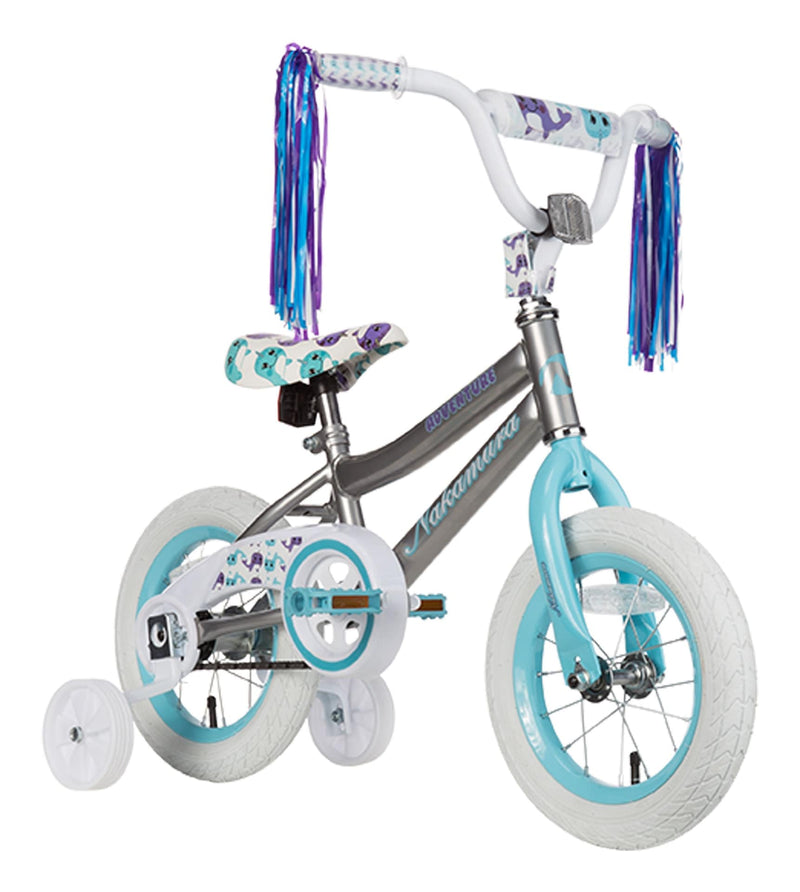 Nakamura Adventure Kid's Bike, Silver, 12-in Z3