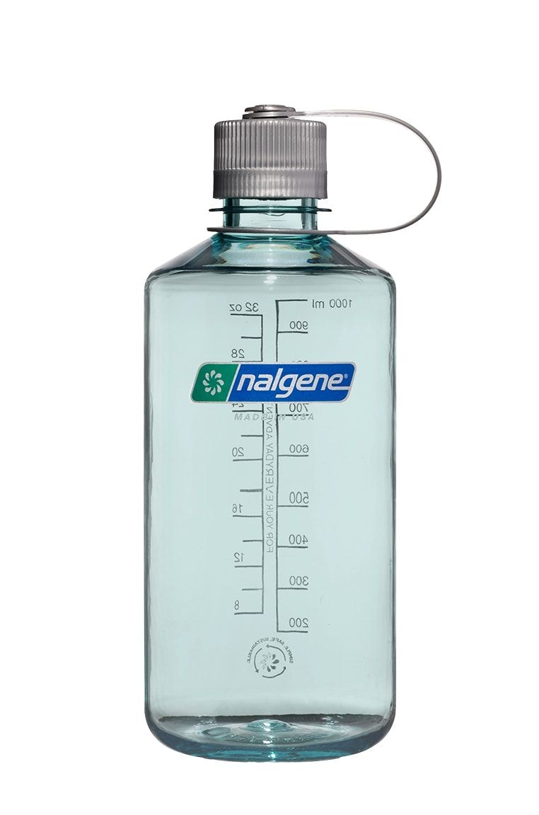 Nalgene Sustain Narrow Mouth Water Bottle, Seafoam, 1 L L9