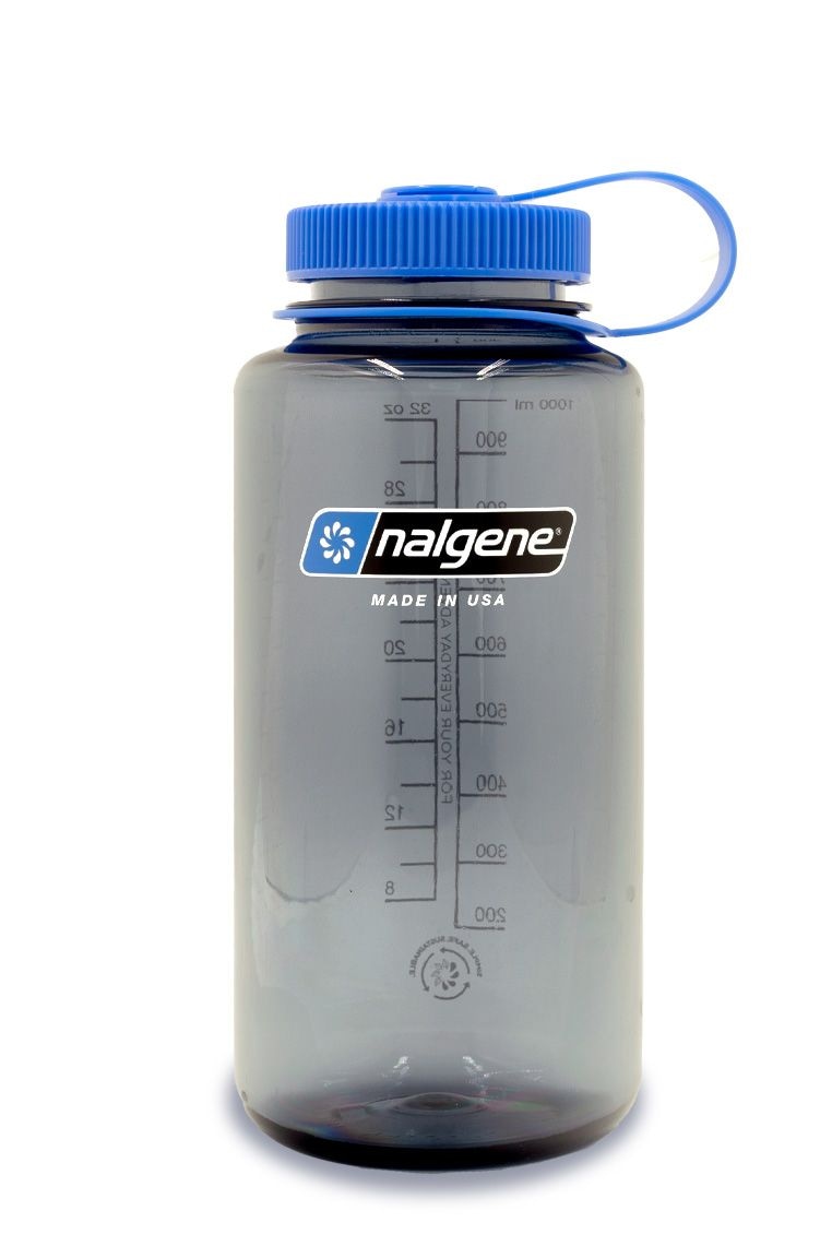 Nalgene Sustain Wide Mouth Water Bottle, Grey, 1 L S4