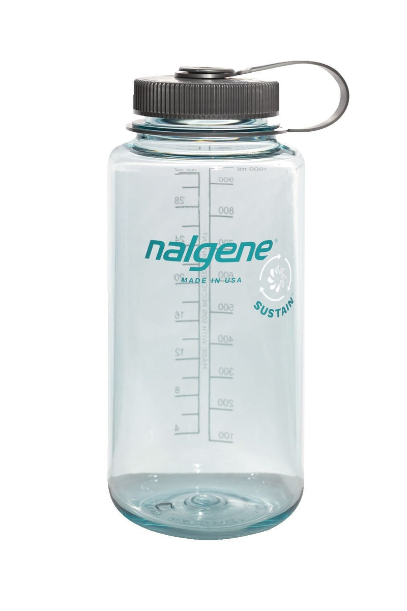Nalgene Sustain Wide Mouth Water Bottle, Seafoam, 1 L Y3