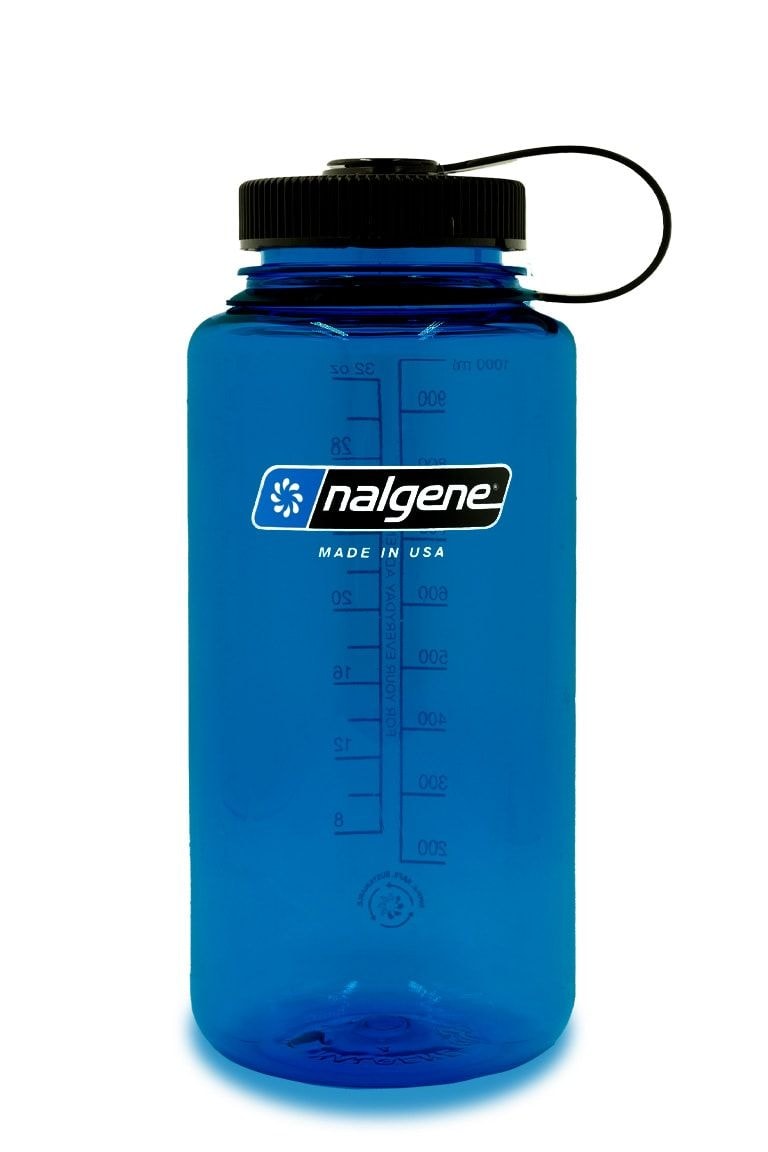 Nalgene Sustain Wide Mouth Water Bottle, Slate Blue, 32-oz Q1