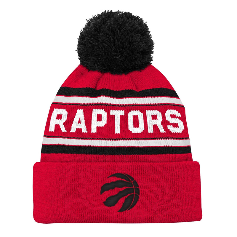 NBA Raptors Jacquard Cuffed Knit With Pom, Acrylic Knit, Regular Size R8