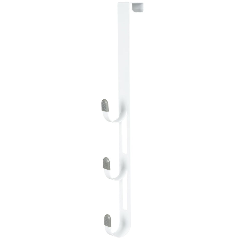 Neatfreak 20" Over The Door Metal 3 Hook, White V8
