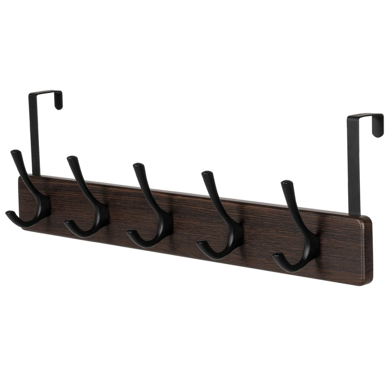 Neatfreak 21.6" Traditional Wall 5 Hook Rack, Brown L7