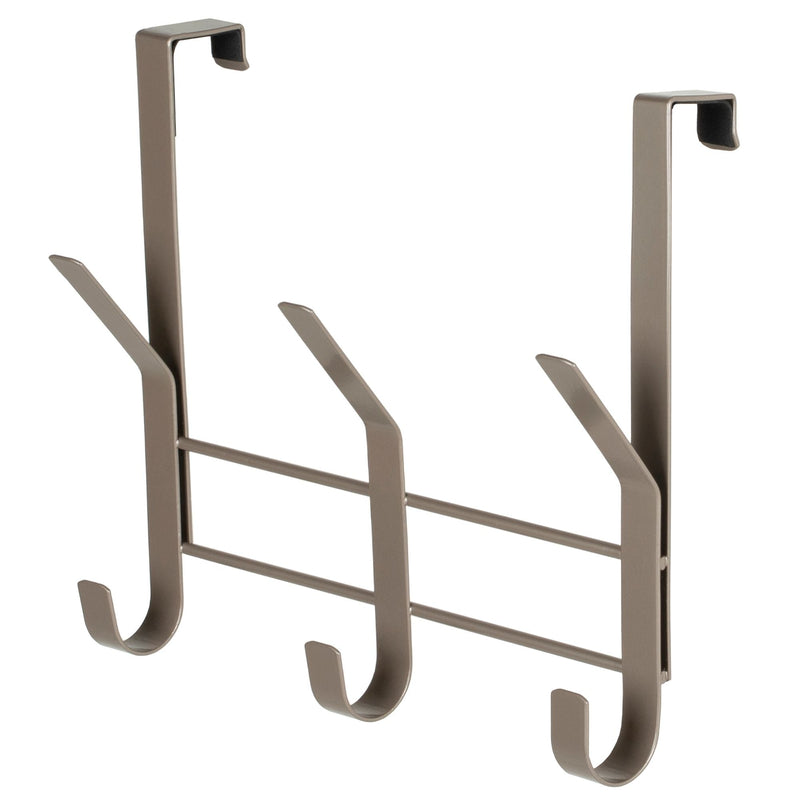 Neatfreak 8.5" Over The Door Metal 3 Hook, Champagne B5