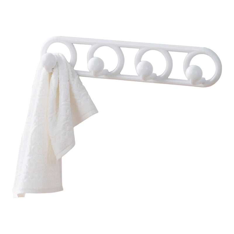 NeatFreak Heavy Duty Plastic 4-Hook Hook, White, 19.7-in V7