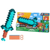 NERF Minecraft Diamond Sword Dart Blaster with 8 N1 Darts