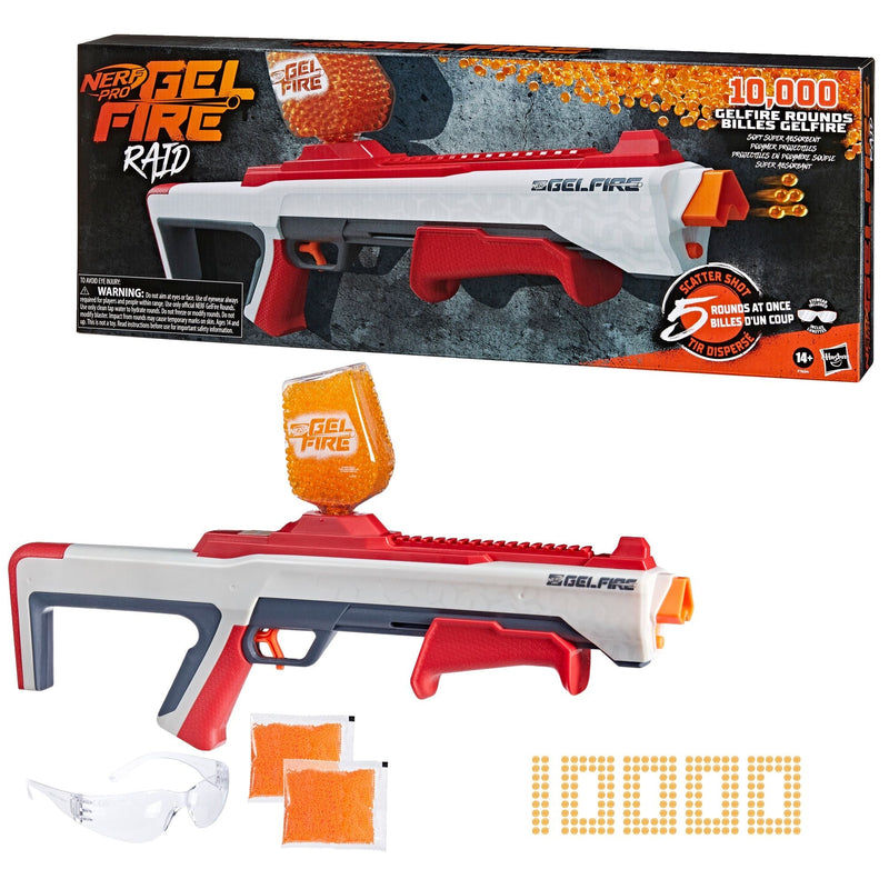 Nerf Pro Gelfire Raid Blaster with 10000 Gelfire Rounds B1