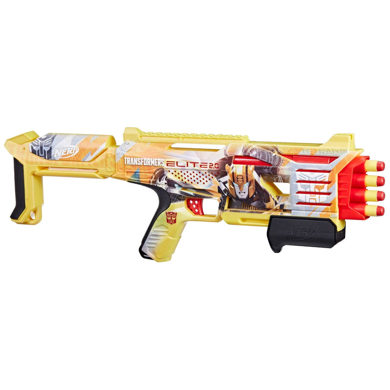 Nerf Transformers Elite 2.0 Bumblebee Blaster, Ages 8+ F0