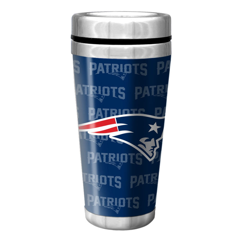 New England Patriots Insulated Stainless Steel Travel Mug For NFL Football Fans/Collectors, 16-oz X0