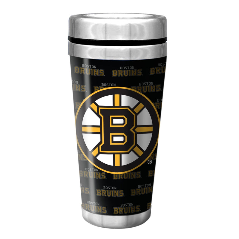 NHL Boston Bruins Hockey Logo Full Wrap Travel Mug, 16-oz Z0