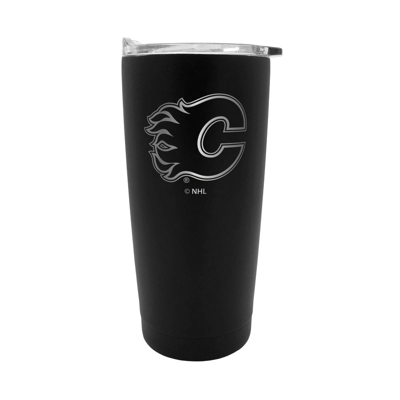 NHL Calgary Flames Executive Stainless Steel Insulated Travel Tumbler, Black, 20-oz R7