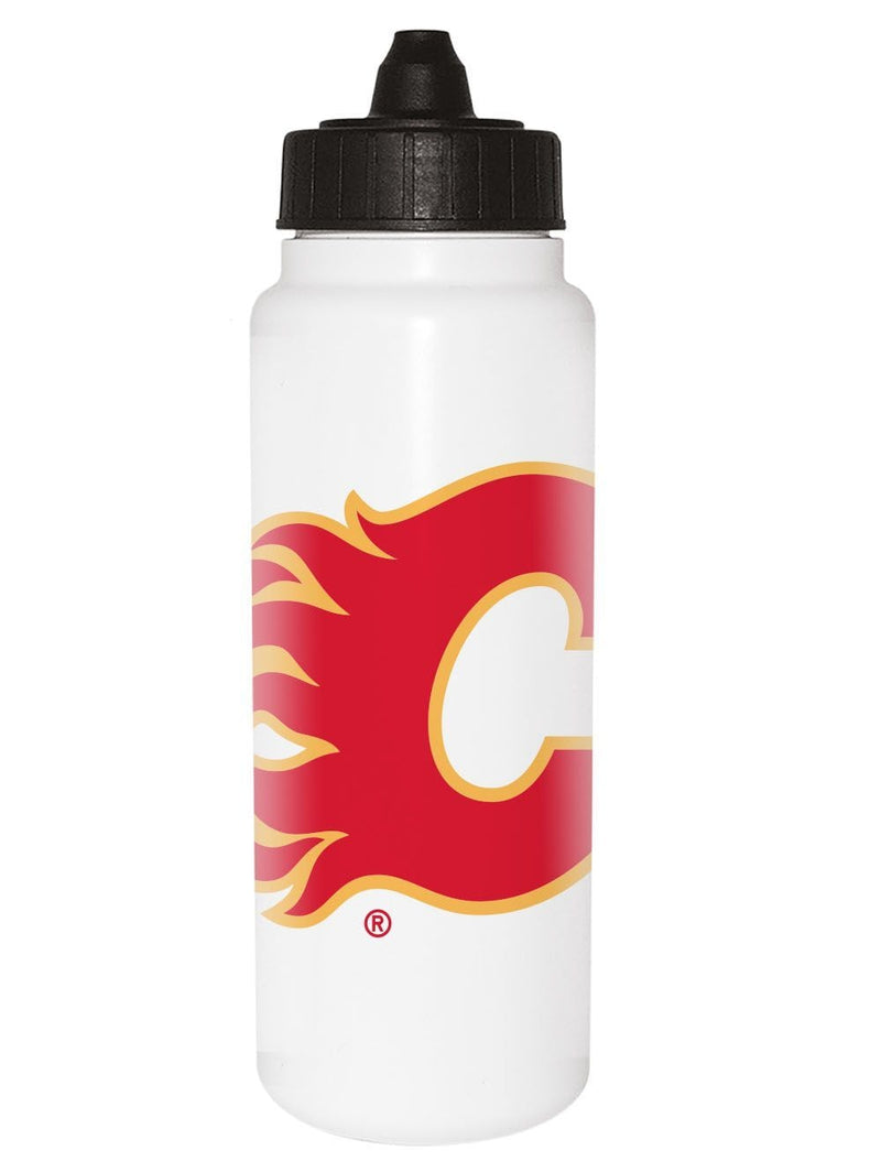 NHL Calgary Flames Officially Licensed Hockey Water Bottle, 1-L U6