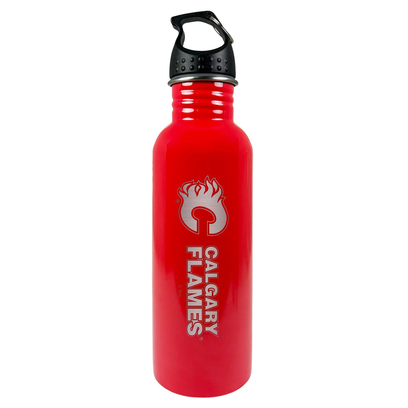 NHL Calgary Flames Stainless Steel Water Bottle, 25-oz E0