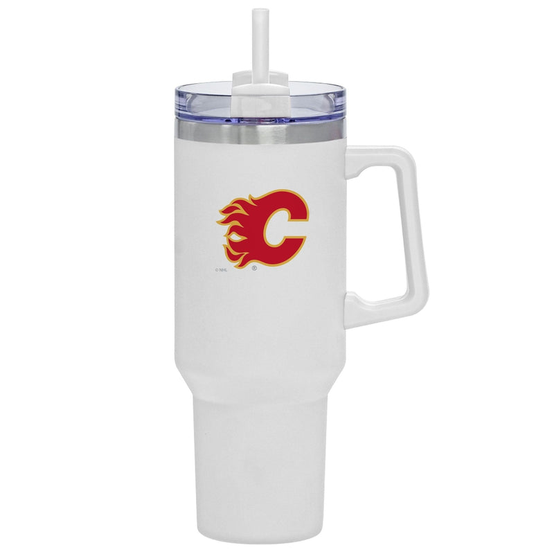 NHL Calgary Flames Travel Mug with Straw and Handle, 40-oz P4
