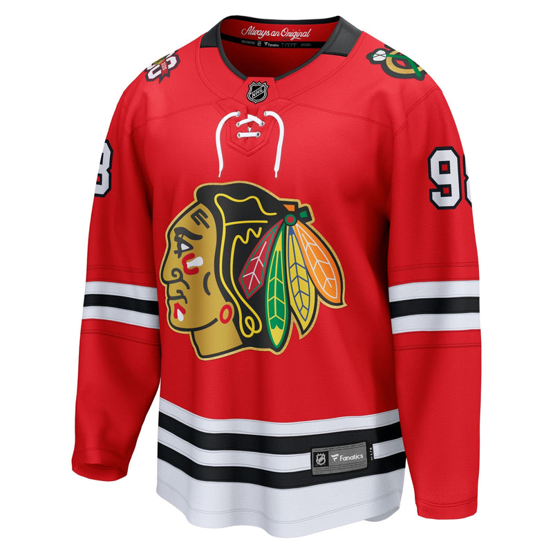 NHL Chicago Blackhawks 2025-2026 Adult Standard Connor Bedard Centennial Breakaway Player Jersey, Various Sizes F2