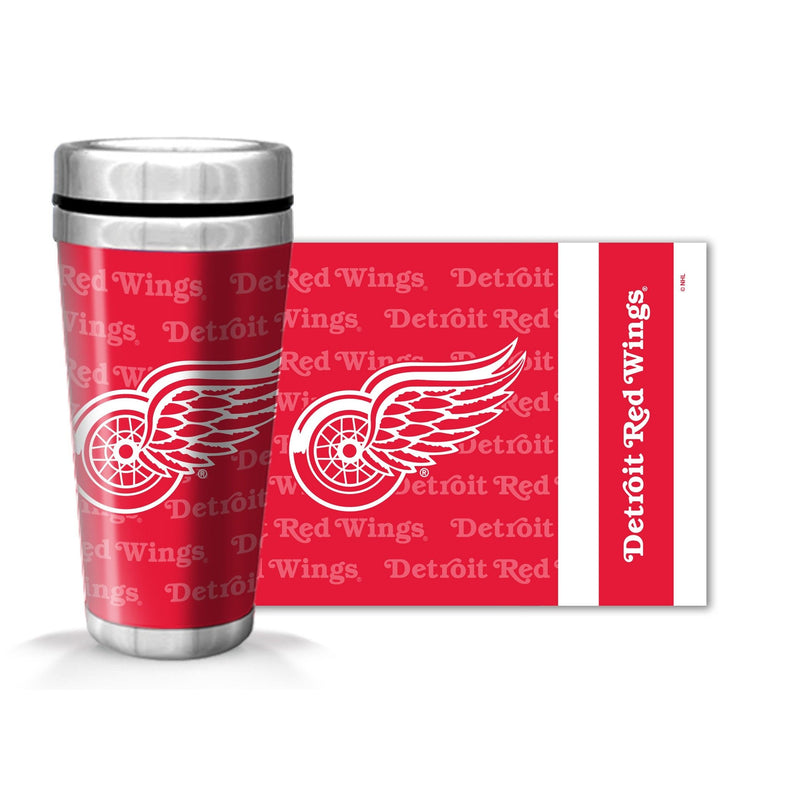 NHL Detroit Red Wings Hockey Logo Full Wrap Travel Mug, 14-oz S2