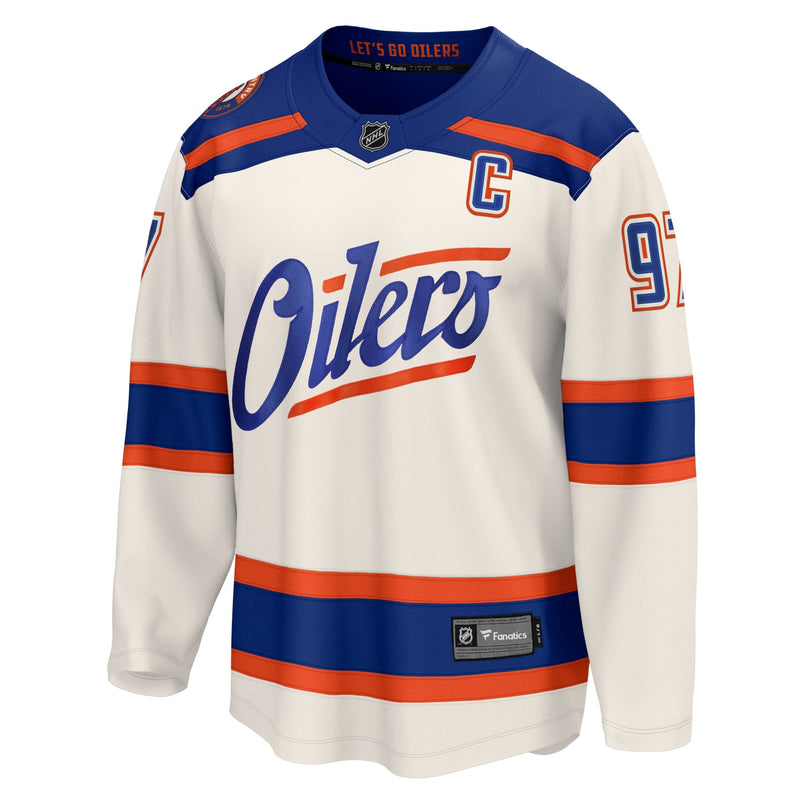 NHL Edmonton Oilers 2025 Adult Standard Connor McDavid Alternate Breakaway Player Jersey, Various Sizes M6