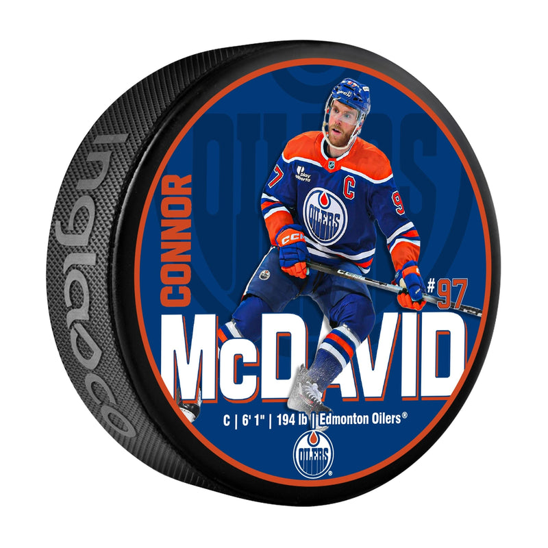 NHL Edmonton Oilers Connor McDavid Hockey Puck, 6-oz G4
