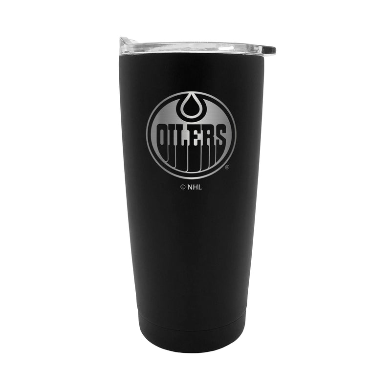 NHL Edmonton Oilers Executive Stainless Steel Insulated Travel Tumbler, Black, 20-oz I2