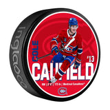 NHL Montreal Canadiens Cole Caufield Hockey Puck, 6-oz