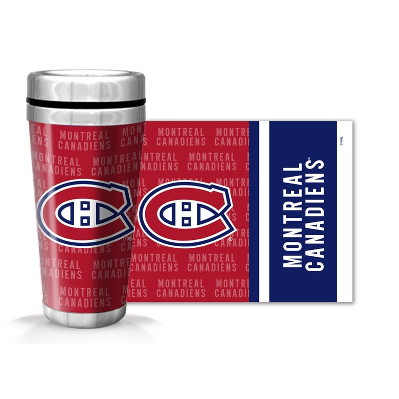 NHL Montreal Canadiens Full Wrap Wallpaper Travel Mug, 14-oz V0