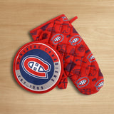 NHL Montreal Canadiens Kitchen Oven Mitt Pot Holder Set, 2-pc