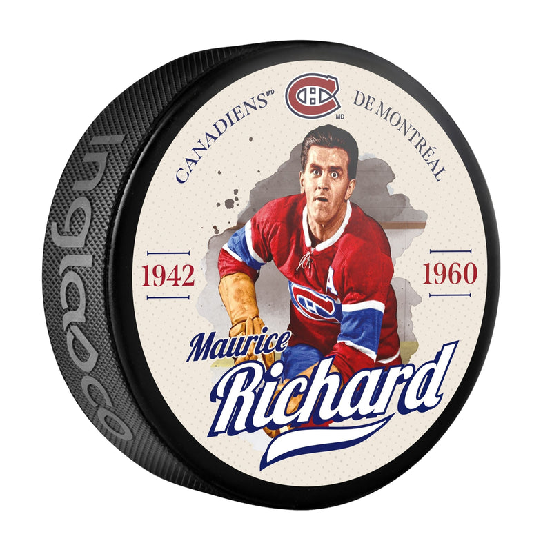 NHL Montreal Canadiens Maurice Richard Hockey Puck, 6-oz D2