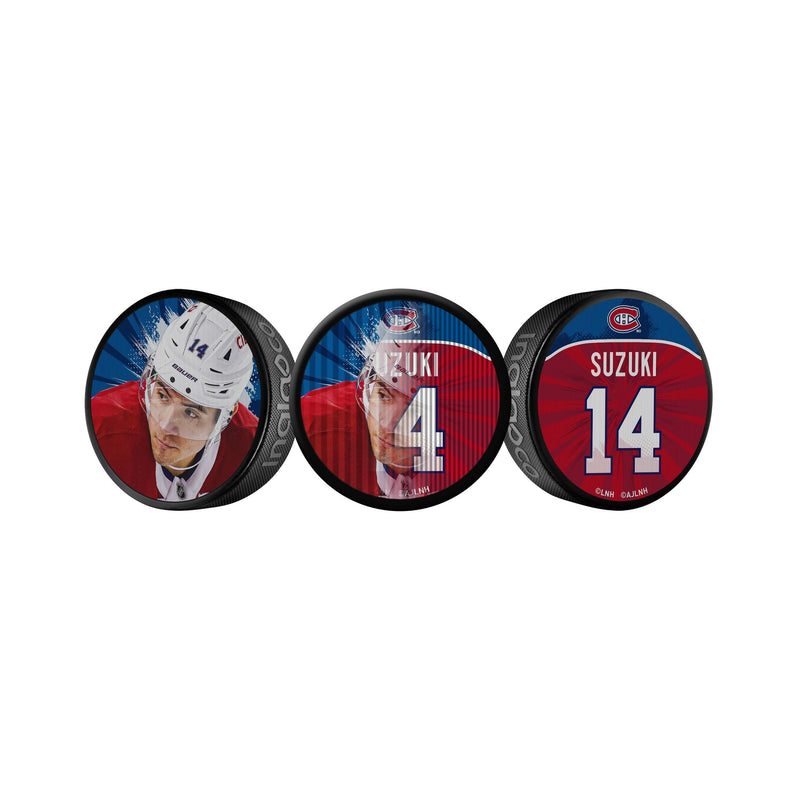 NHL Montreal Canadiens Nick Suzuki Dual-Image Lenticular Hockey Puck, 6-oz C4