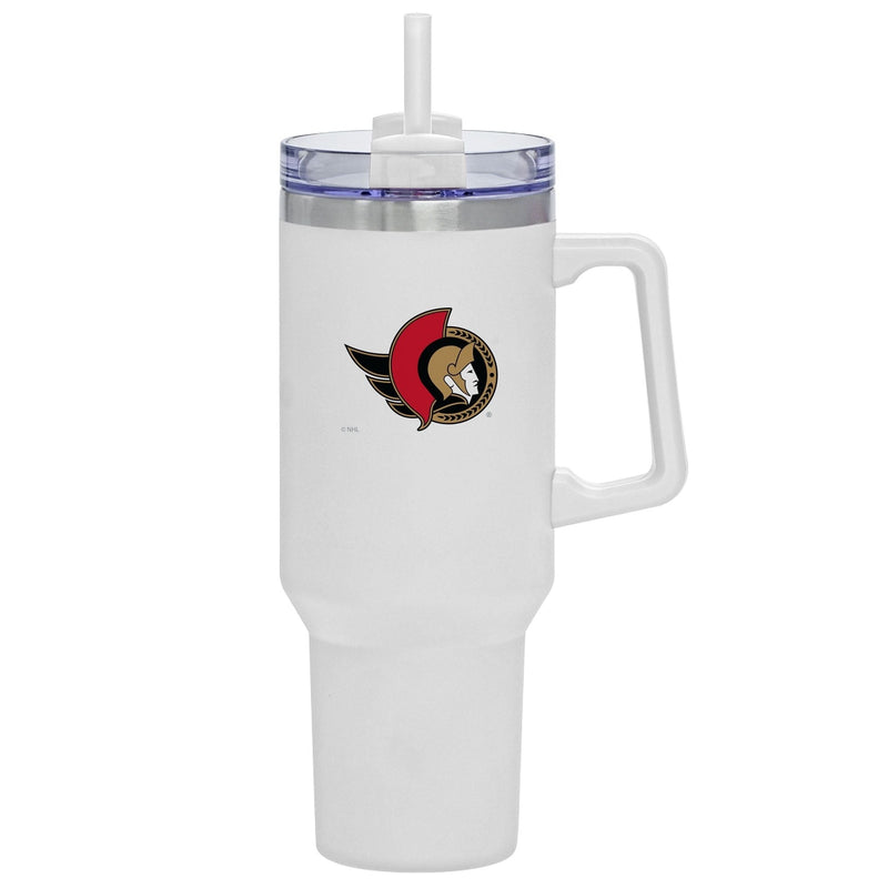 NHL Ottawa Senators Travel Mug with Straw and Handle, 40-oz O0