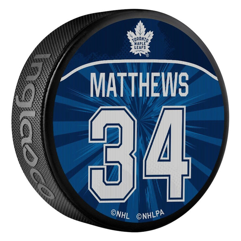NHL Toronto Maple Leafs Auston Matthews Dual Image Lenticular Puck, 6-oz G1