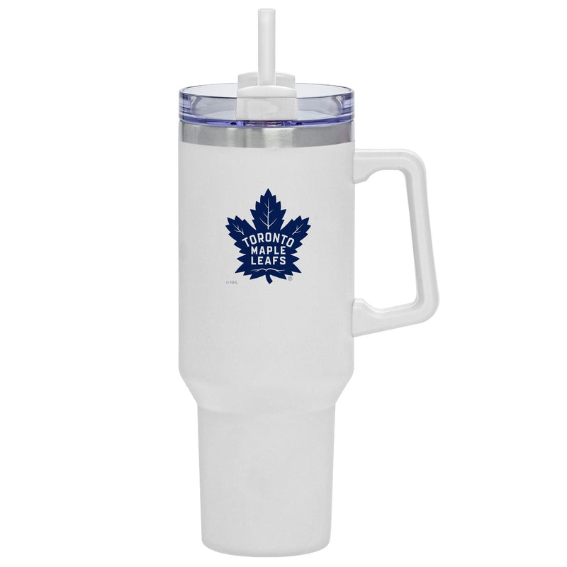 NHL Toronto Maple Leafs Travel Mug with Straw and Handle, 40-oz V9